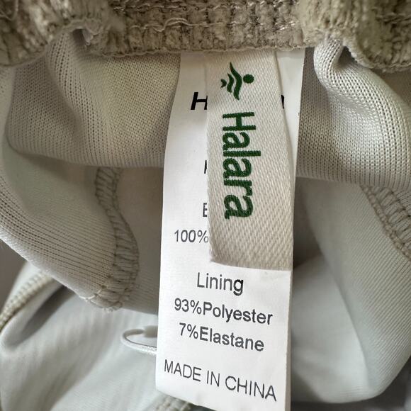 Halara Corduroy Pants Women’s Small Cream Beige Wide Leg Pull-On Lounge NWT New - Picture 6 of 11